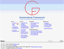 Tablet Screenshot of grammaticalframework.org